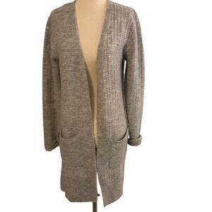 Universal Thread Cardigan XS Gray Long Open Front Pockets Cozy Knit